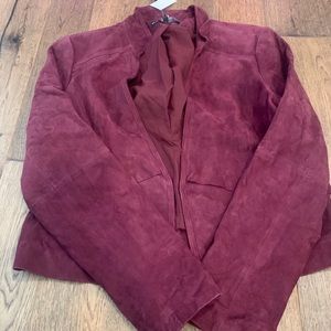 White House black market suede jacket